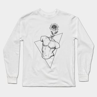 Greek Sculpture Design Long Sleeve T-Shirt